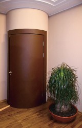 Гнутые двери - из дерева экзотической породы кориандр
