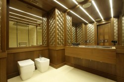 Отделка интерьера ванной комнаты в стиле Арт-Деко